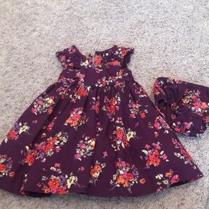 Janie & Jack floral dress set 18-24mo